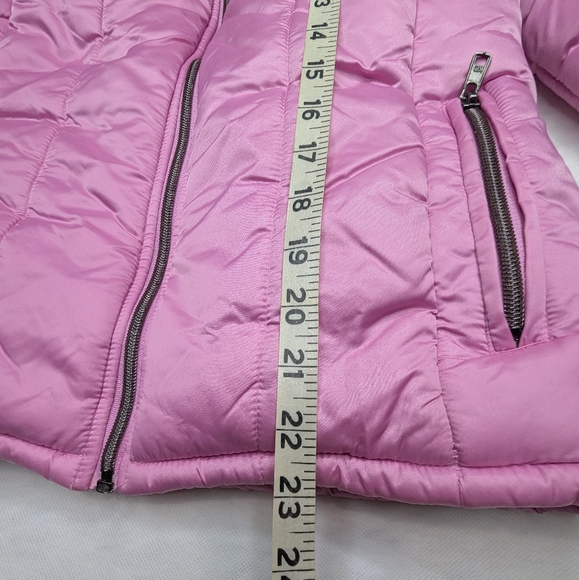Kc Collections Girl's Pink Puffer Jacket Barbie Girly - Picture 10 of 11
